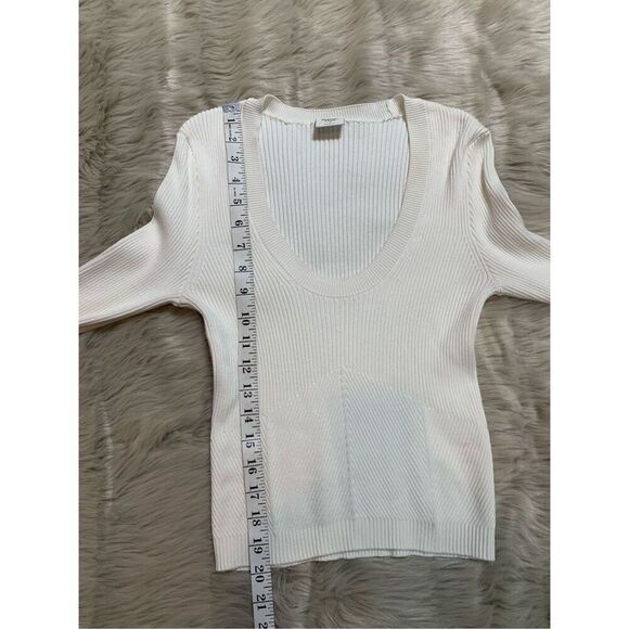 Abercrombie sculpt knit ribbed knit Longsleeve sweater size S - Picture 4 of 5